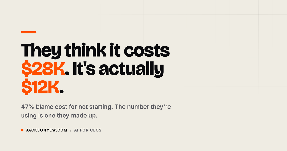Most Aspiring Founders Think It Costs $28,000 to Start a Business. The Real Number Is $12,000.