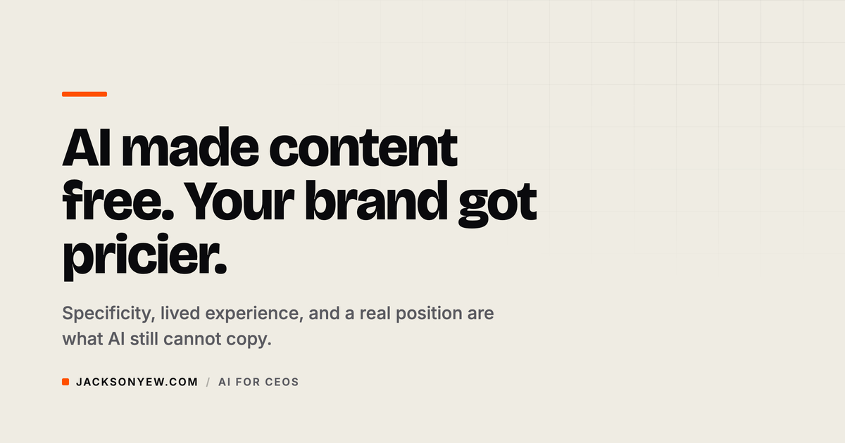 The Authenticity Paradox: Why Your Personal Brand Is Worth More as AI Gets Better