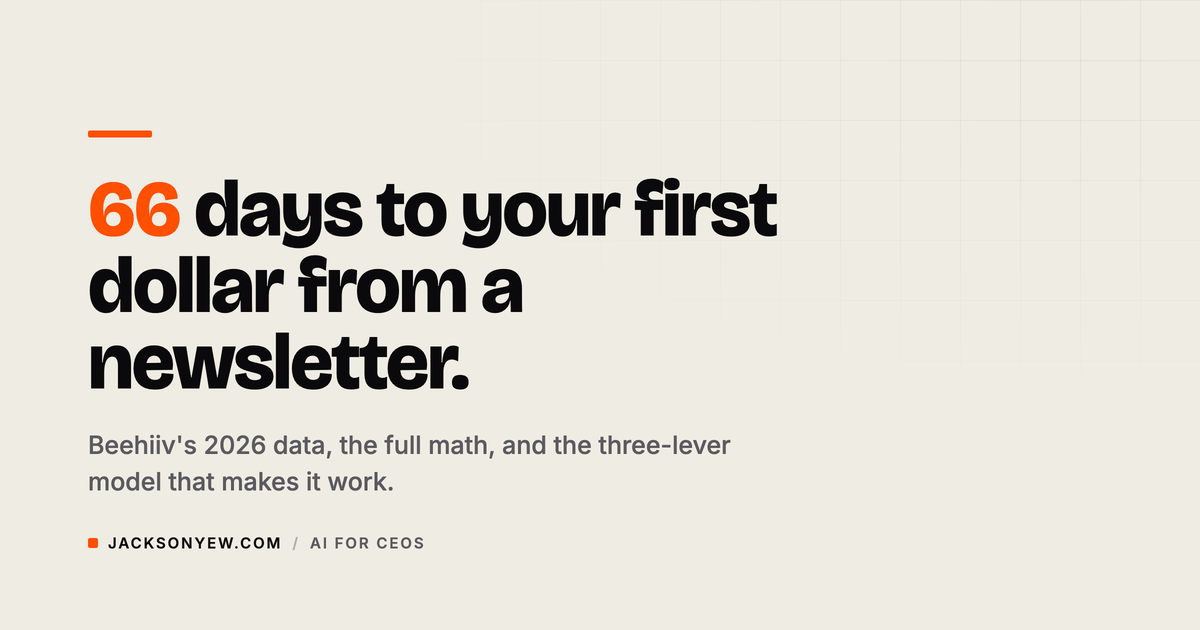 The Math on Newsletter Monetization Is More Compelling Than Anyone Admits