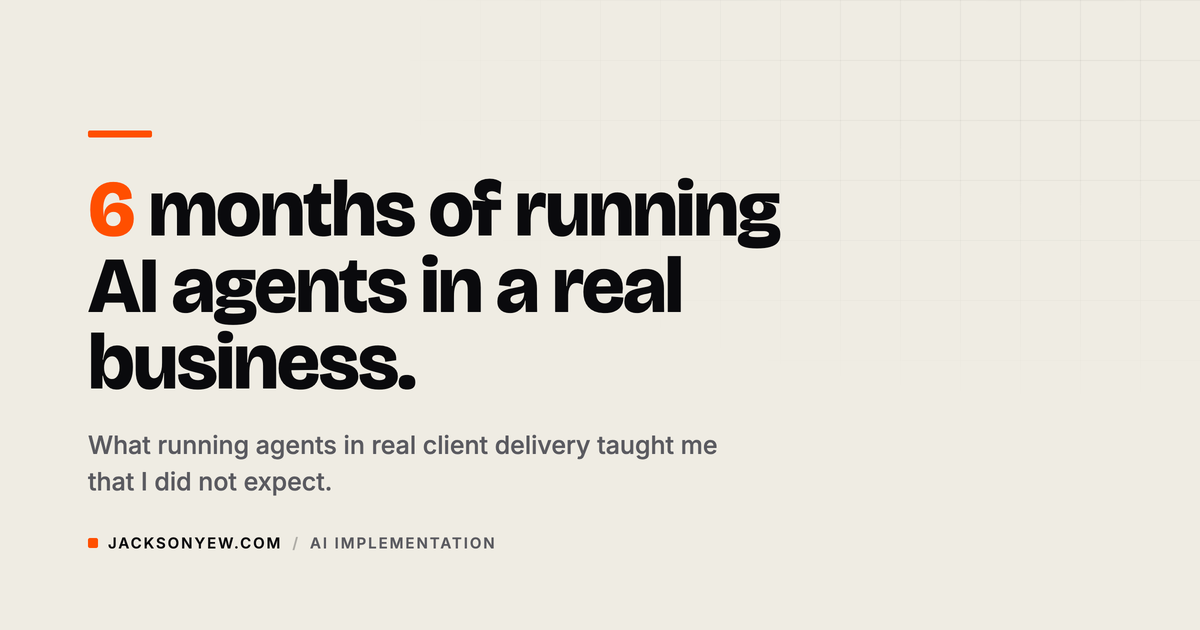 What 6 Months of Running AI Agents Taught Me About Management