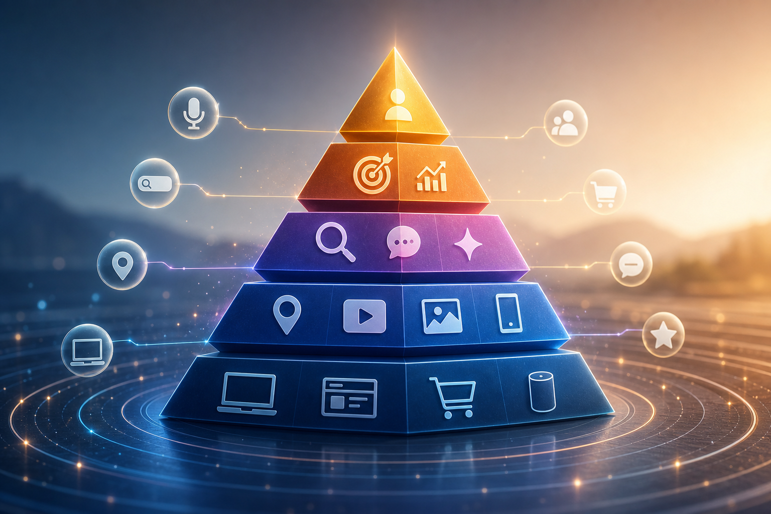 Search Everywhere Optimization Pyramid for Conversion Design
